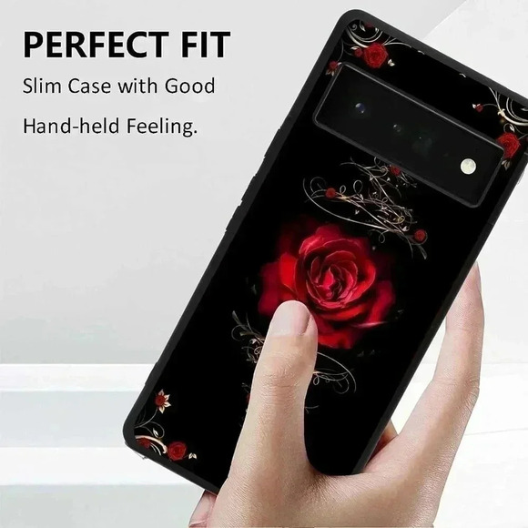 NWT Google Pixel 6 Pro Case-Red Rose - Picture 7 of 10